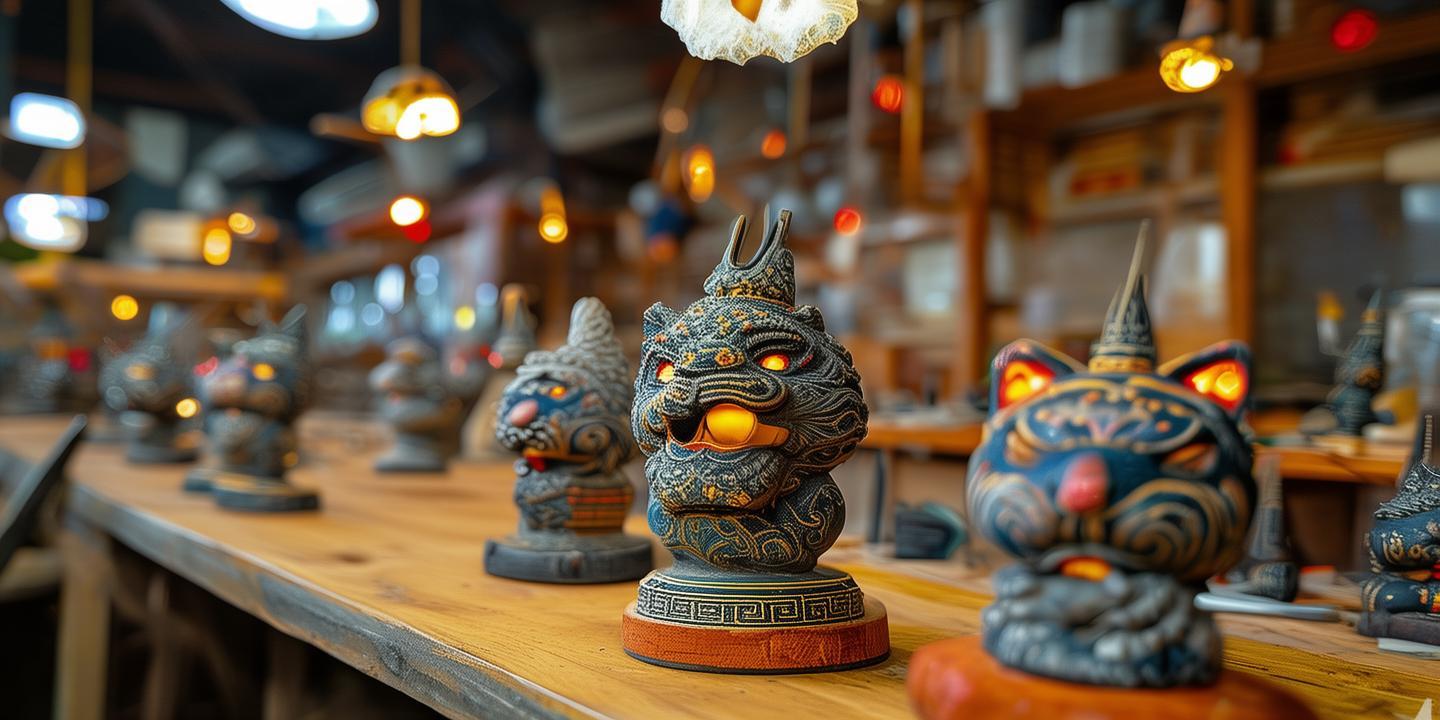 “三水南山‘猫狮头’扎作工坊抖音直播月销千件,传统技艺焕发新活力”
