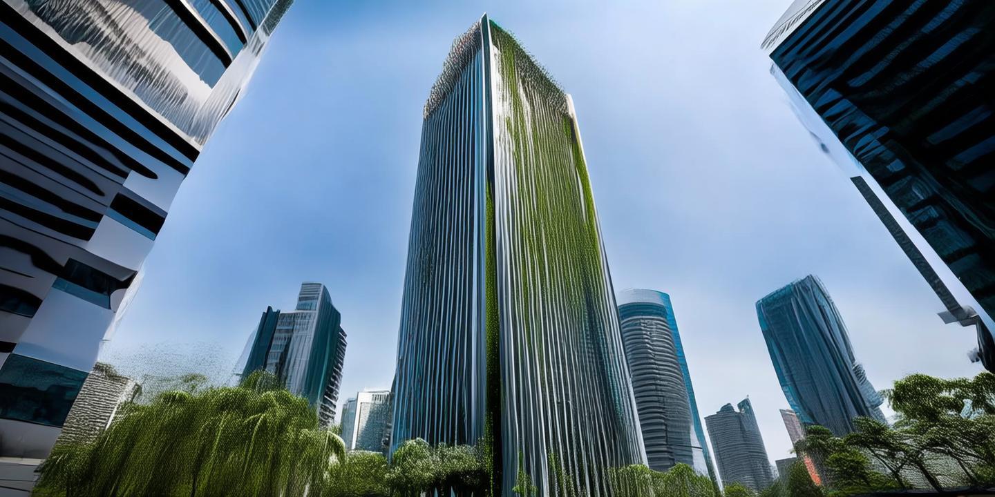 大湾区首个“碳交易大厦”在季华路金融走廊封顶,再添城市新地标